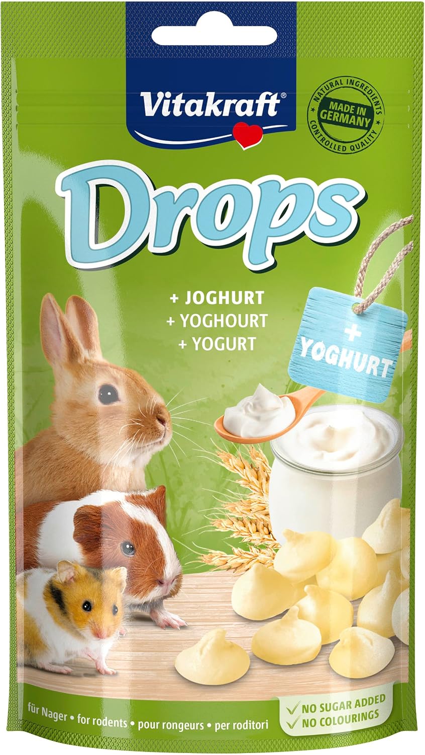 Vitakraft Drops Karotte fuer Hasen und Hamster Leckerli ohne Zucker