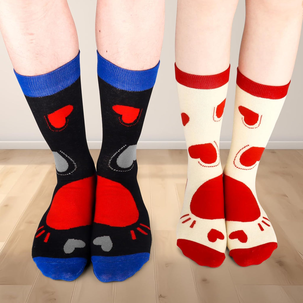 Herz Socken 2 Paar fuer Paare Geschenk Jahrestag Valentinstag Gr. Einheitsgroesse