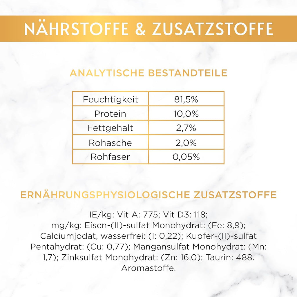 Gourmet Gold Délicatesse Katzenfutter Nass Rind & Huhn 12 x 85 g