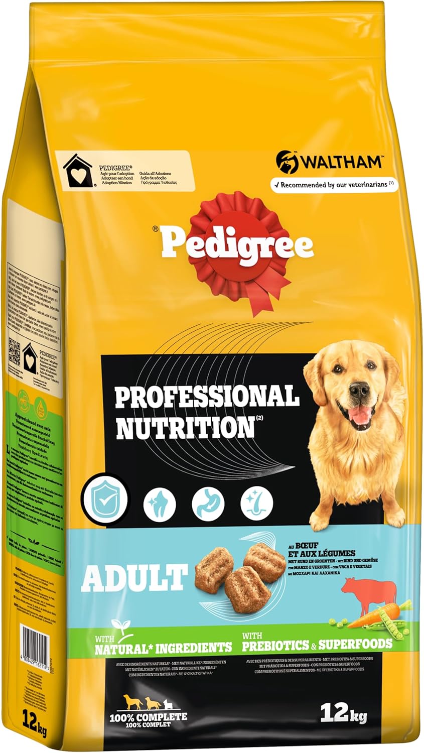 Pedigree Adult Hunde Trockenfutter fuer kleine ausgewachsene Hunde (<) mit R