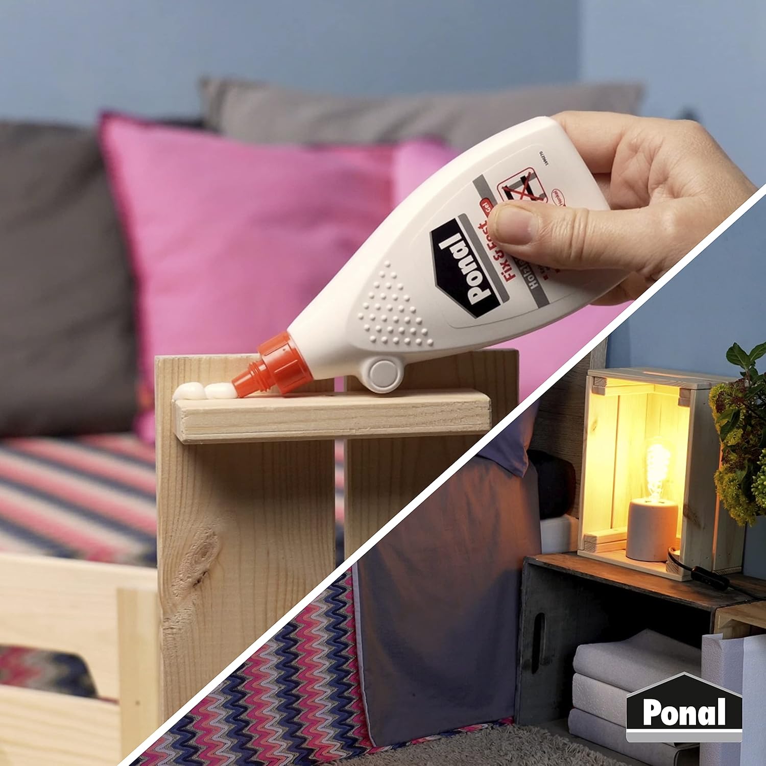 Fix & Fest Holzleim Gel transparent Holzkleber Innen