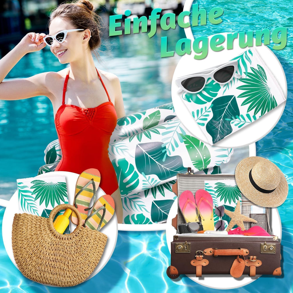 Alintor Wasserhaengematte 2er Set 4in1 Luftmatratze Pool Erwachsene Sommer
