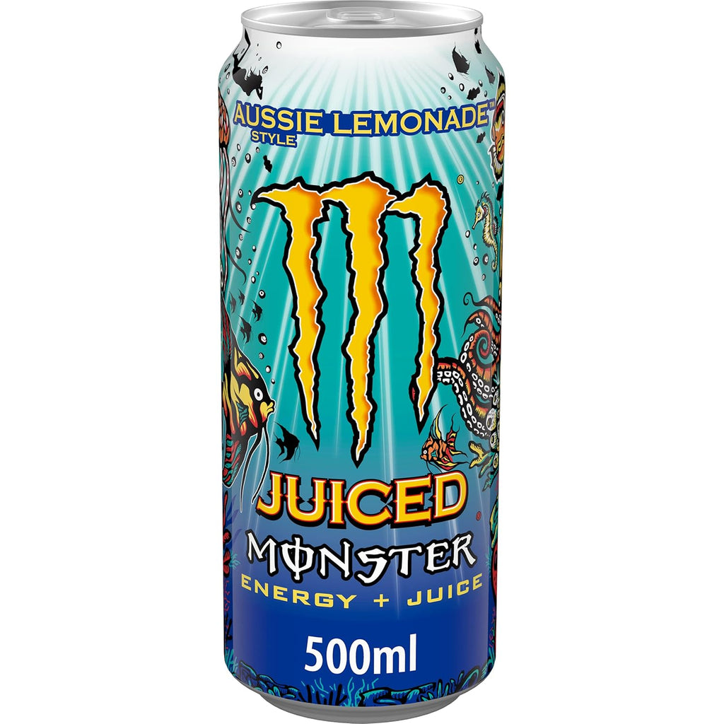 Monster Energy Aussie Style Lemonade 12x500ml Full Sugar