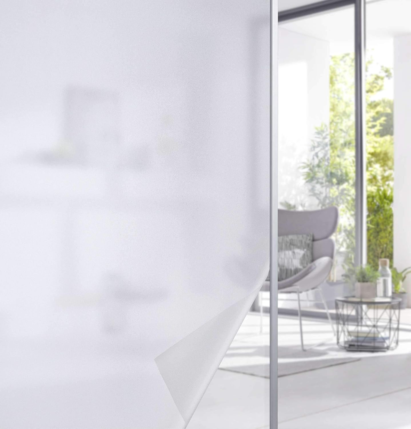 Fensterfolie Streifen 67 x 200 cm Sichtschutz 10 cm statisch Anti-UV
