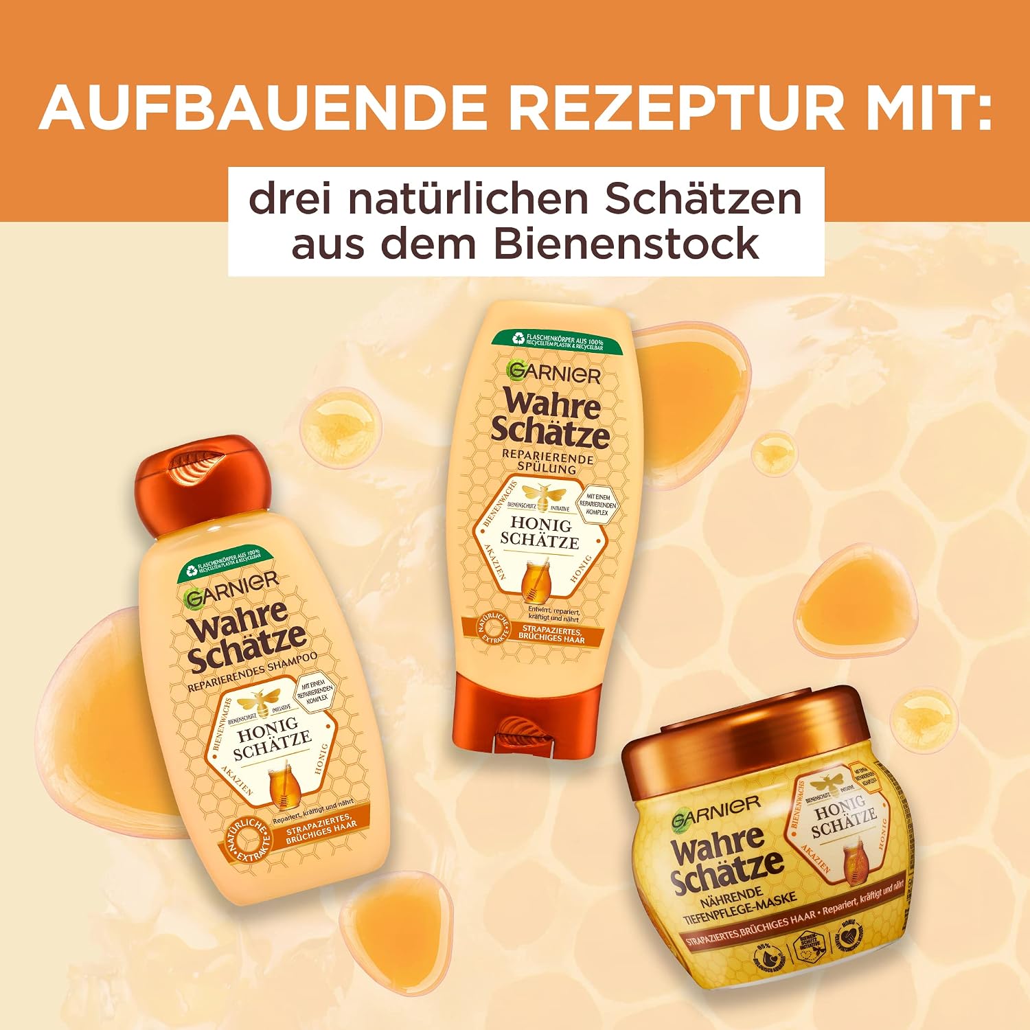Garnier Wahre Schaetze Shampoo Honig Schaetze fuer strapaziertes Haar