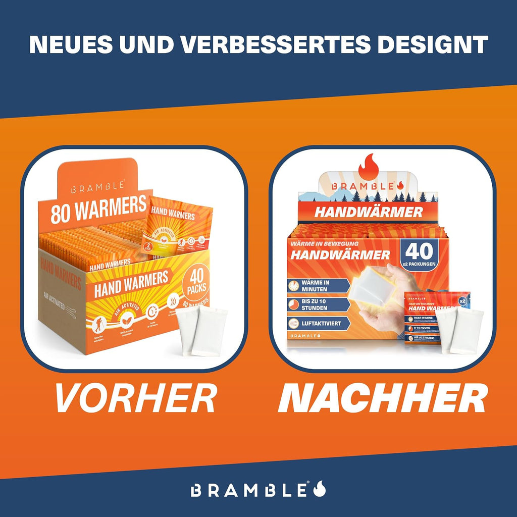 Bramble Handschuhwaermer luftaktivierte Taschenwaermer fuer Outdoor Aktivitaeten