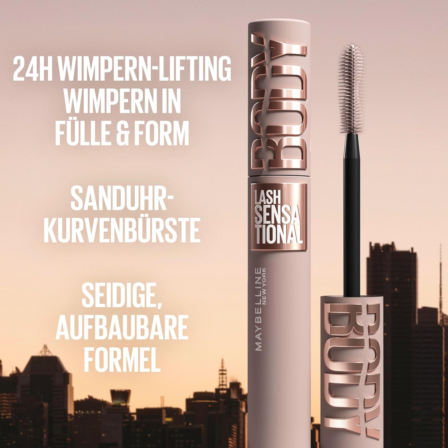 Maybelline New York Lash Sensational Mascara Black Volumen Wimperntusche