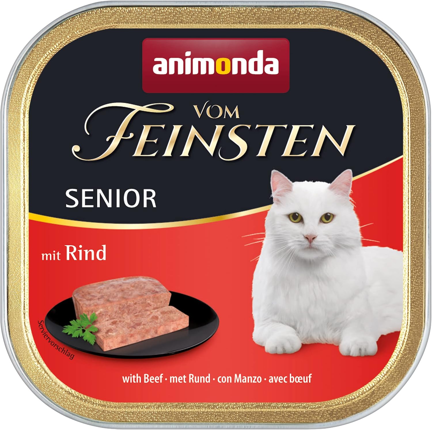 Animonda Vom Feinsten Senior Gefluegel Katzenfutter nass 32x100g, verschiedene So