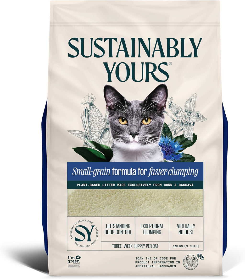 Sustainably Yours Katzenstreu verschiedene Sorten mit Mischkornformel