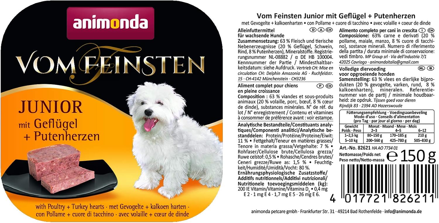 Welpenfutter Vom Feinsten Junior 6er-66er Pack verschiedene Sorten