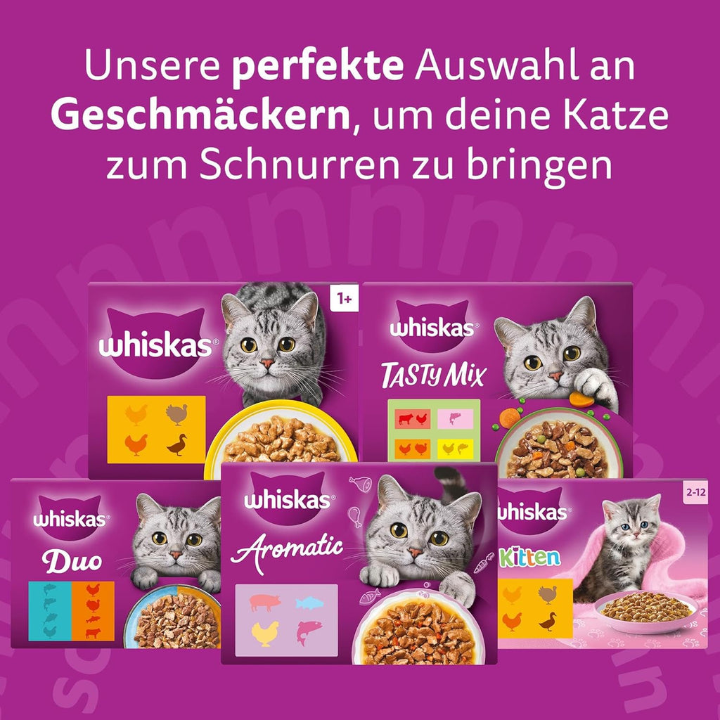Katzenfutter WHISKAS Nassfutter in Sauce 7,14kg verschiedene Sorten
