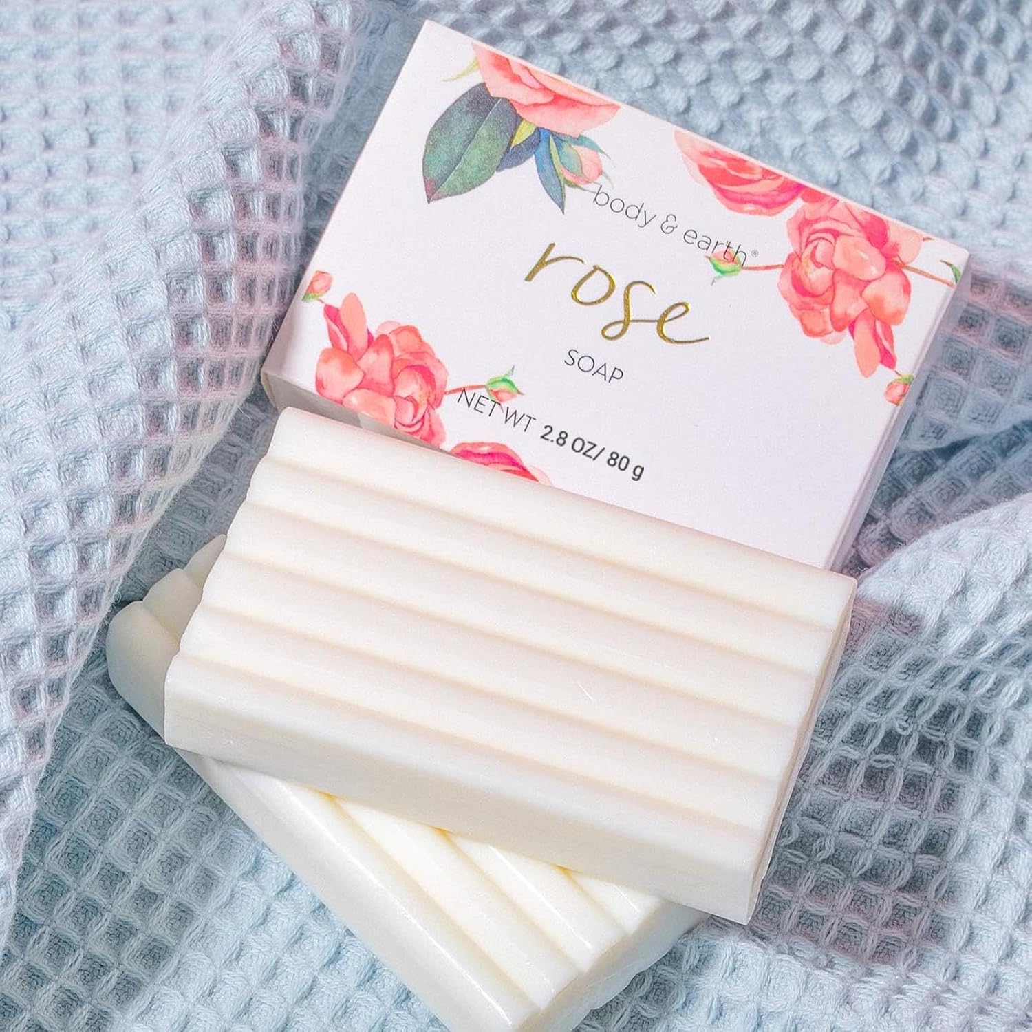 BODY & EARTH Geschenkbox Frauen 5-teilig Rose Geburtstagsgeschenk Freundin