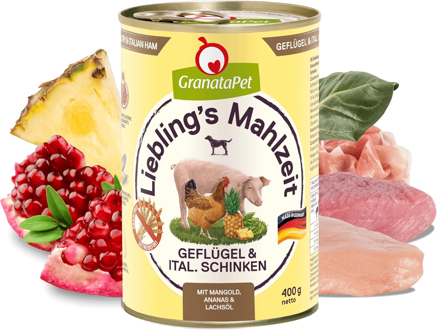 GranataPet Liebling's Mahlzeit Lamm & Kartoffel Nassfutter fuer Hunde