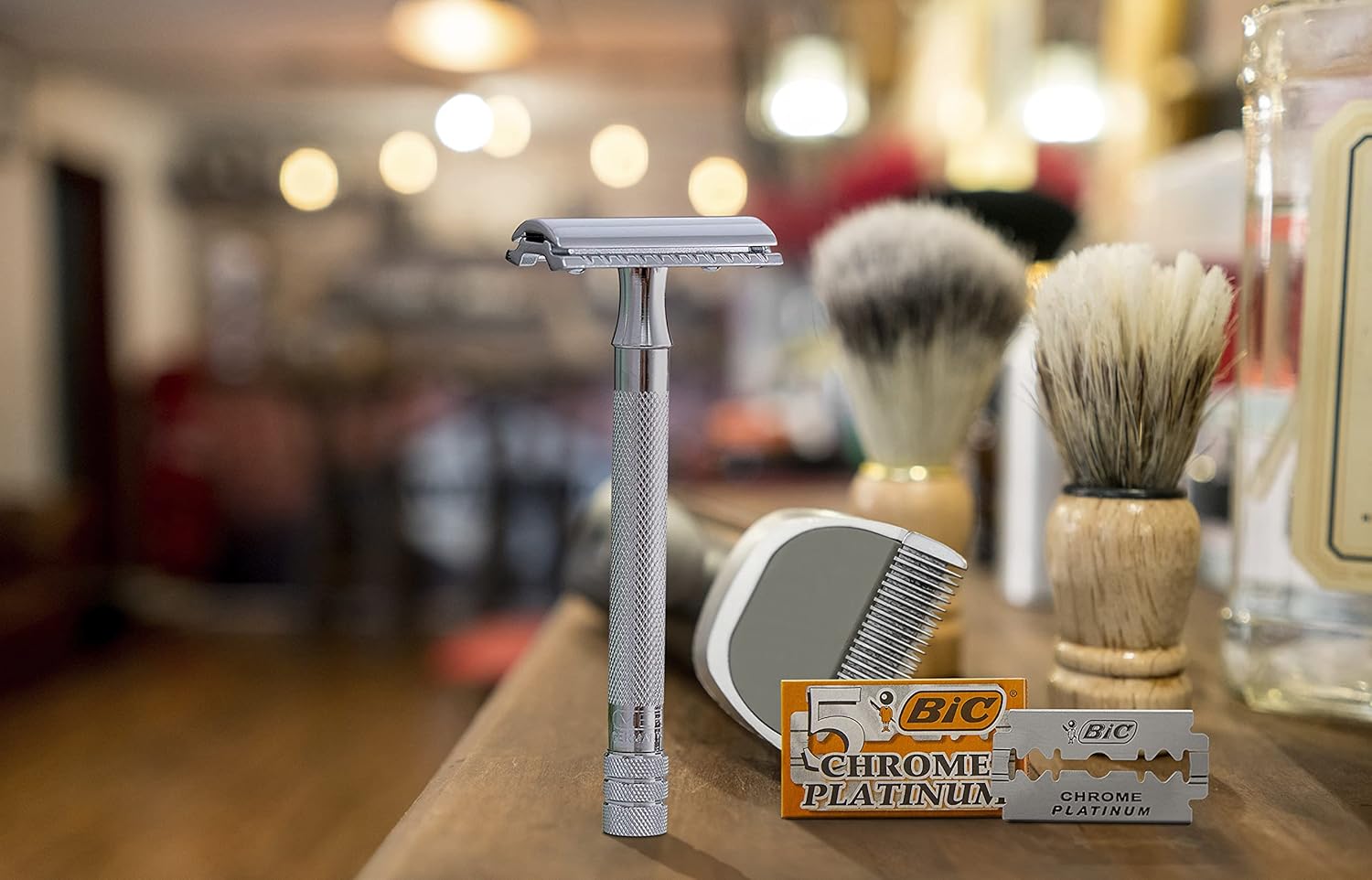BIC Chrome Platinum Rasierklingen 100 Stueck Doppelklinge