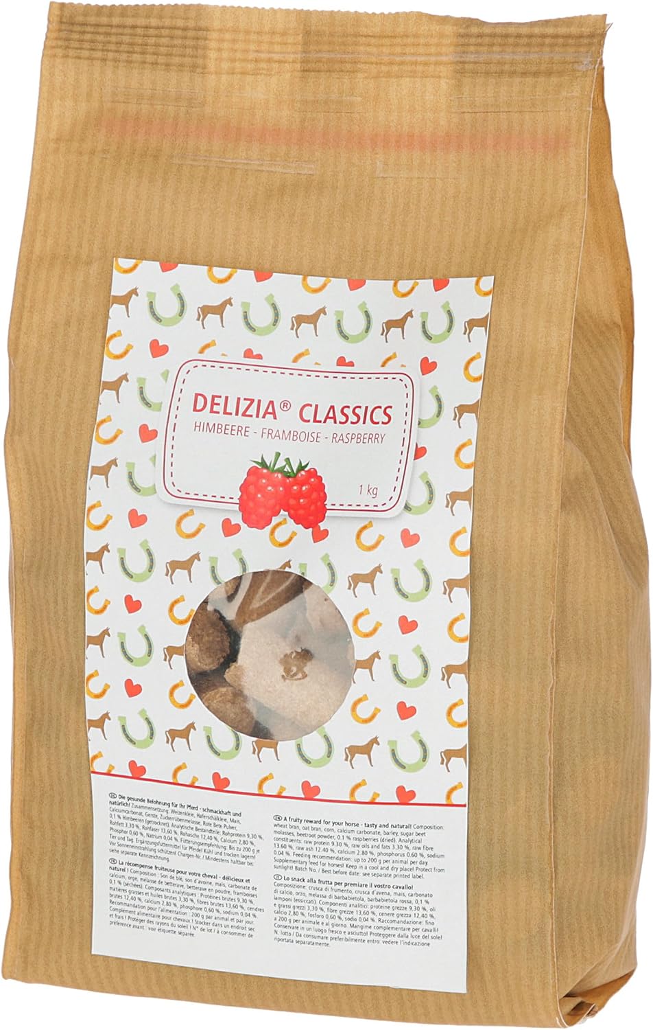 Delizia Belohnungswürfel Classic Pferdefutter Himbeere 1kg