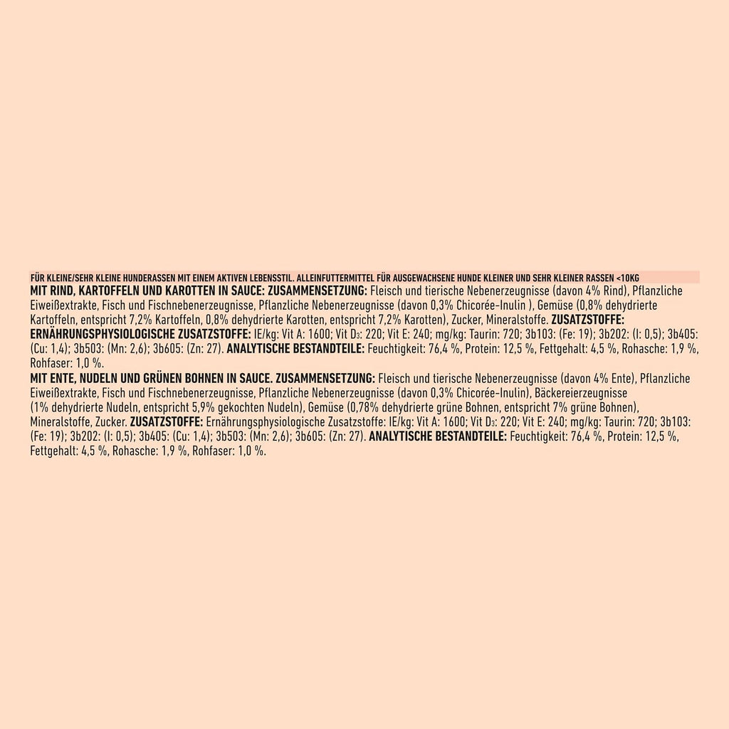 Purina ONE Mini/Small nass Hundefutter (10x85g) verschiedene Sorten
