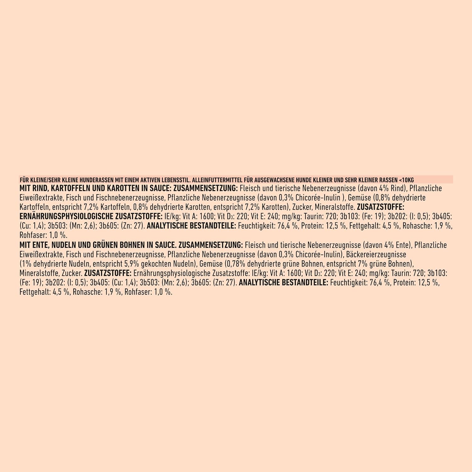Purina ONE Mini/Small nass Hundefutter (10x85g) verschiedene Sorten