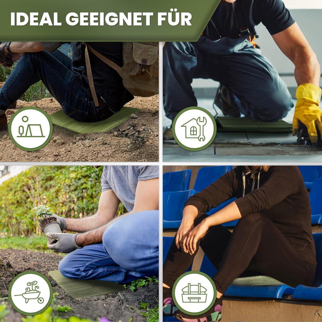 Alpenwert Sitzkissen faltbar 2er Set wasserdicht leicht kompakt fuer Outdoor