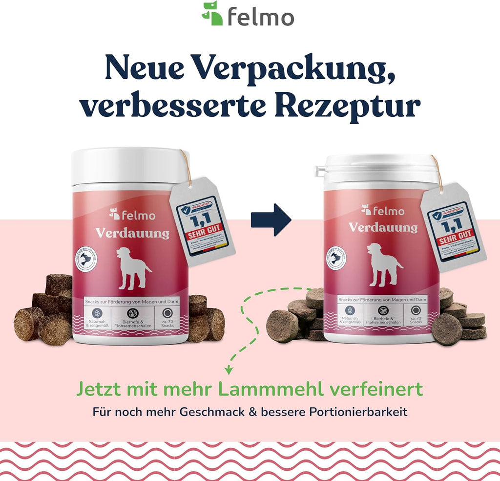 Verdauungs-Snacks fuer Hunde mit Bierhefe Insekten Vollfett getreidefre