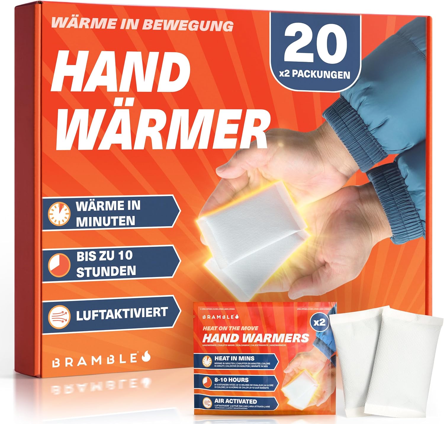 Bramble Handschuhwaermer luftaktivierte Taschenwaermer fuer Outdoor Aktivitaeten
