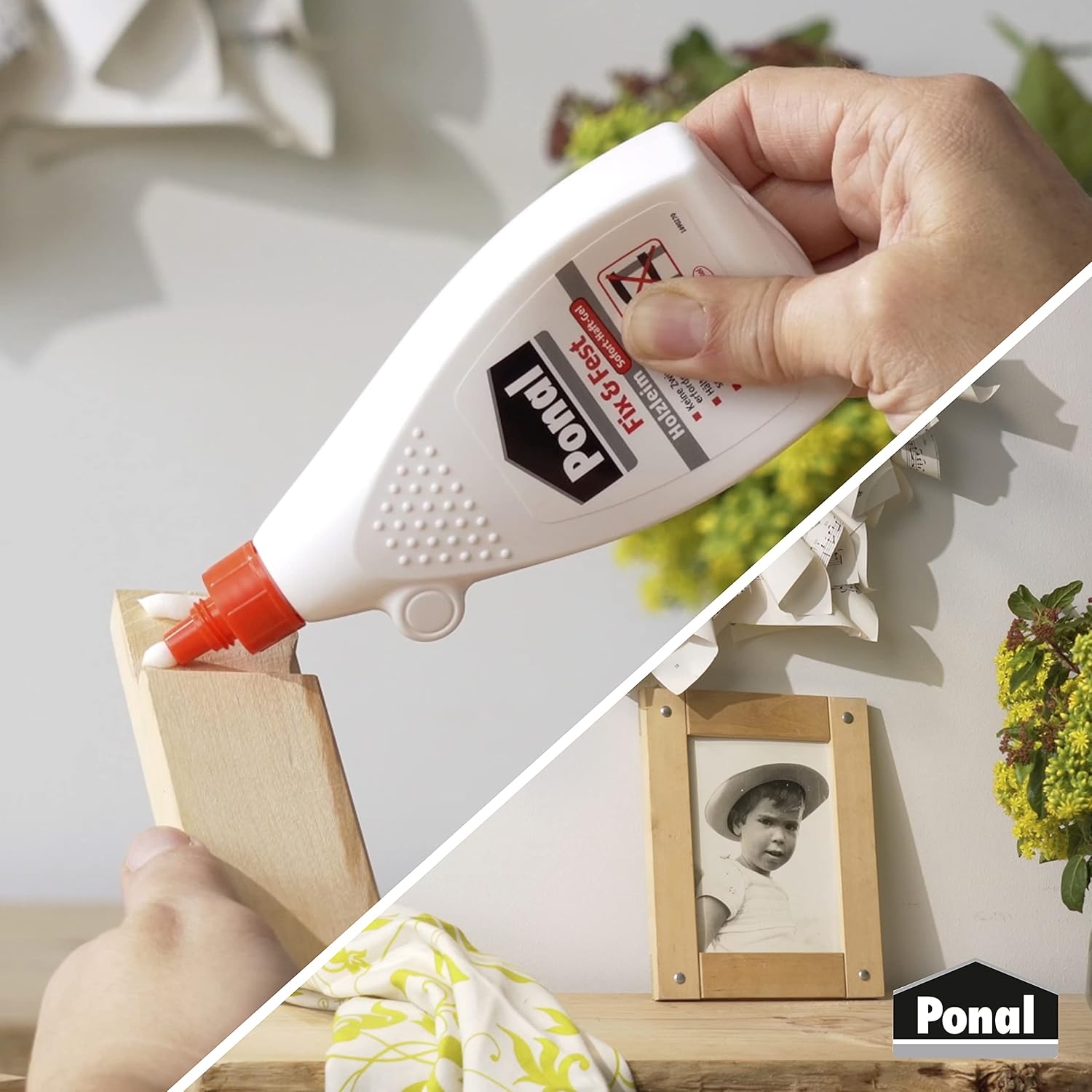 Fix & Fest Holzleim Gel transparent Holzkleber Innen