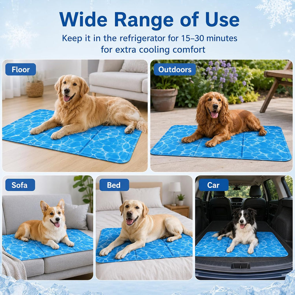 Kuehlmatte Hund 40x50 cm Selbstkuehlende Wasserdichte Hundematte M 2cm