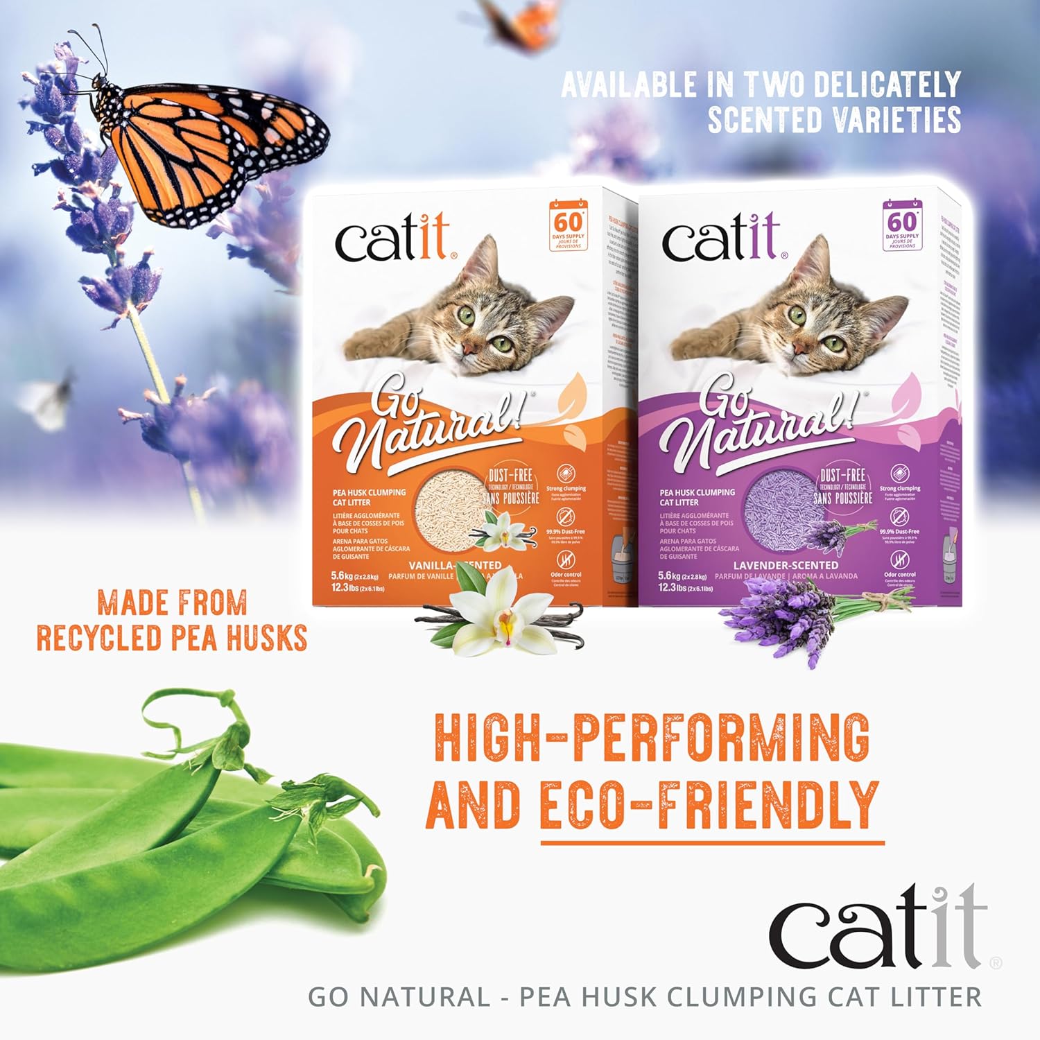 Catit Go Natural Katzenstreu 2,8kg klumpend staubfrei verschiedene Sorten