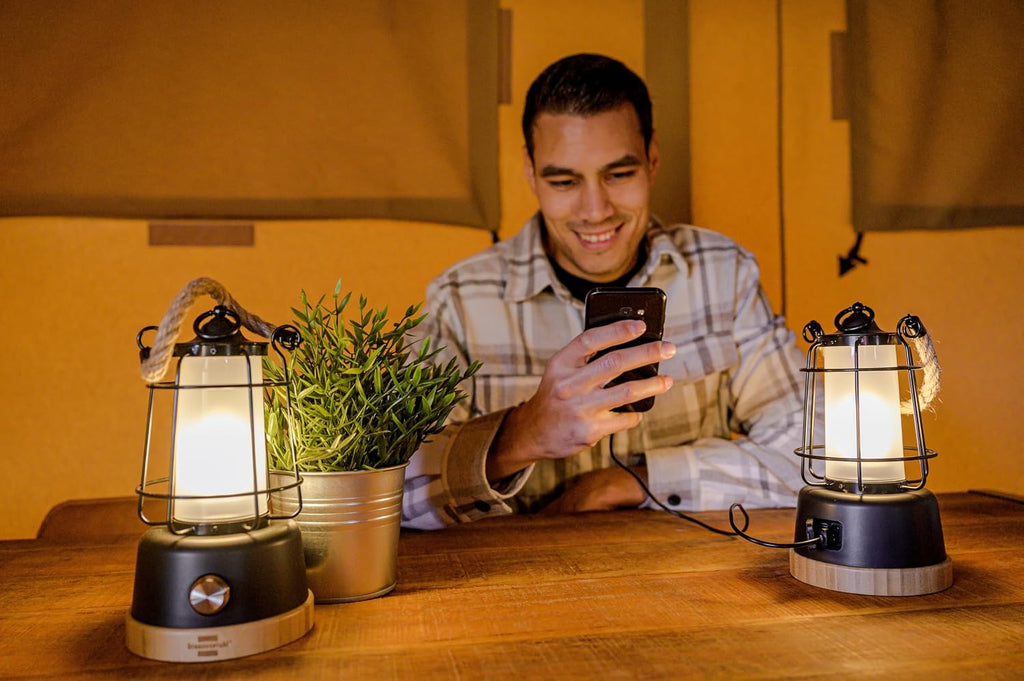 Brennenstuhl LED Akku Campinglampe CAL 1 AC 350 lm, dimmbar, USB-C, IP44