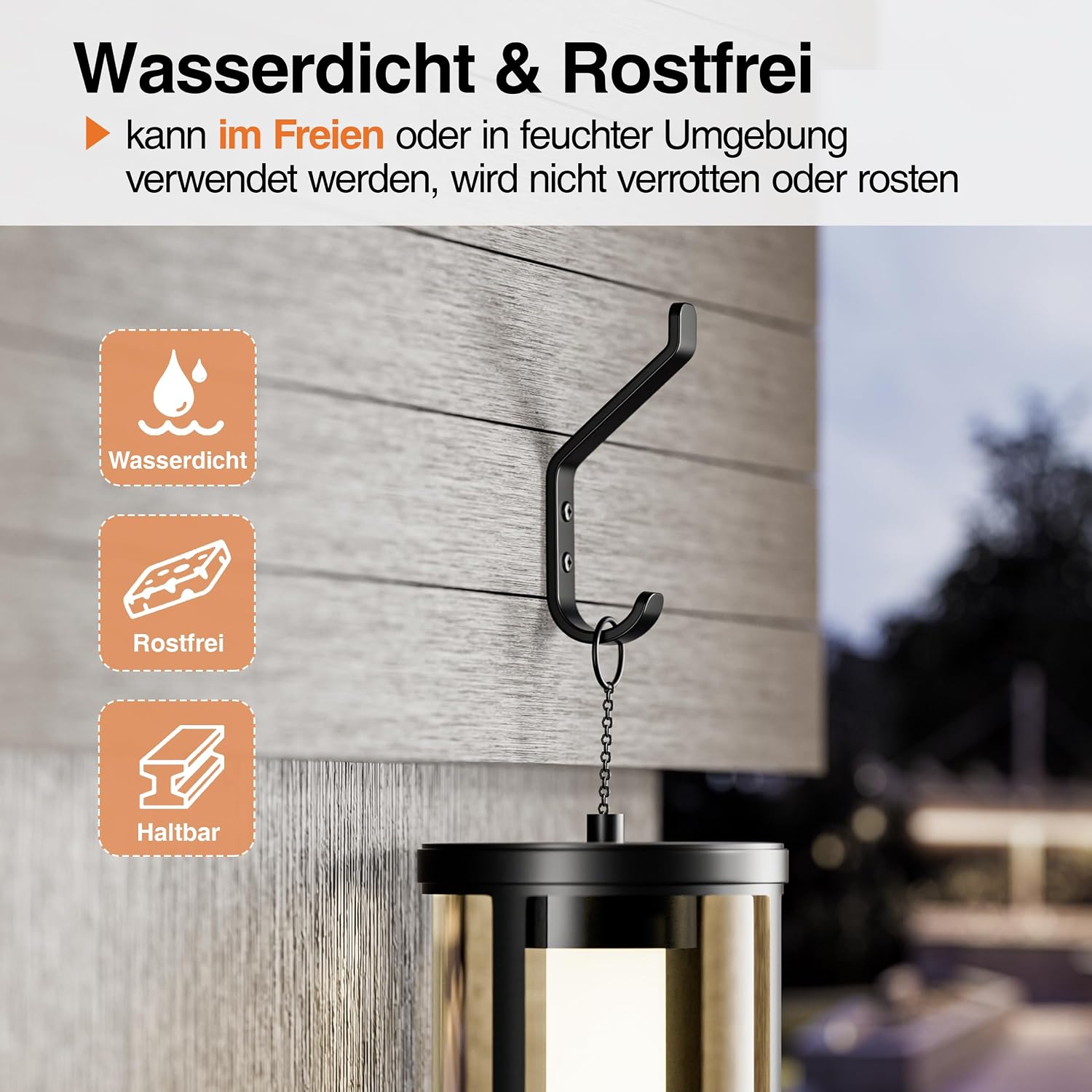 Garderobenhaken 10er Set schwarz Metall 10 cm Wandhaken zum Schrauben