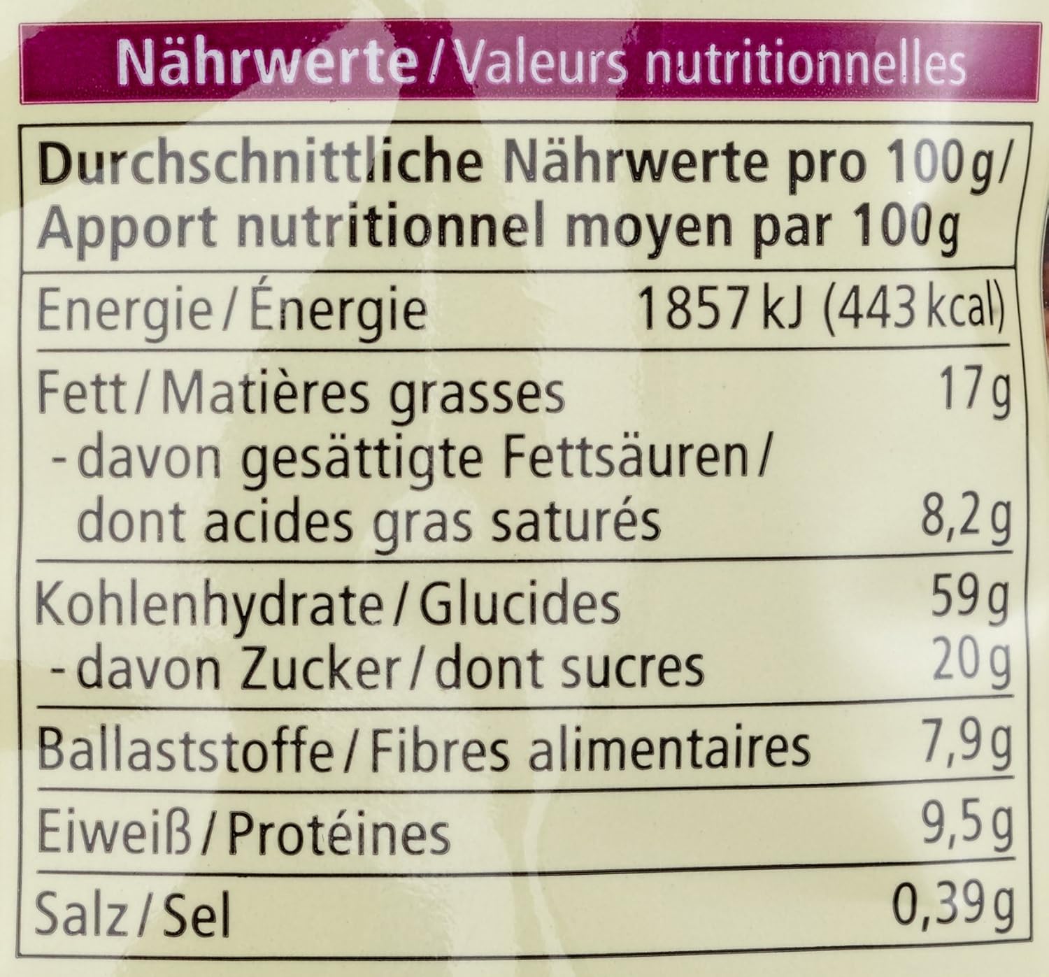 Bio Hafer Crunchy Schoko Knuspermuesli verschiedene Sorten