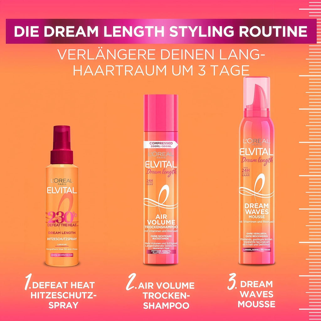 L’Oréal Paris Elvital Dream Length Hitzeschutzspray 150 ml Leave-In