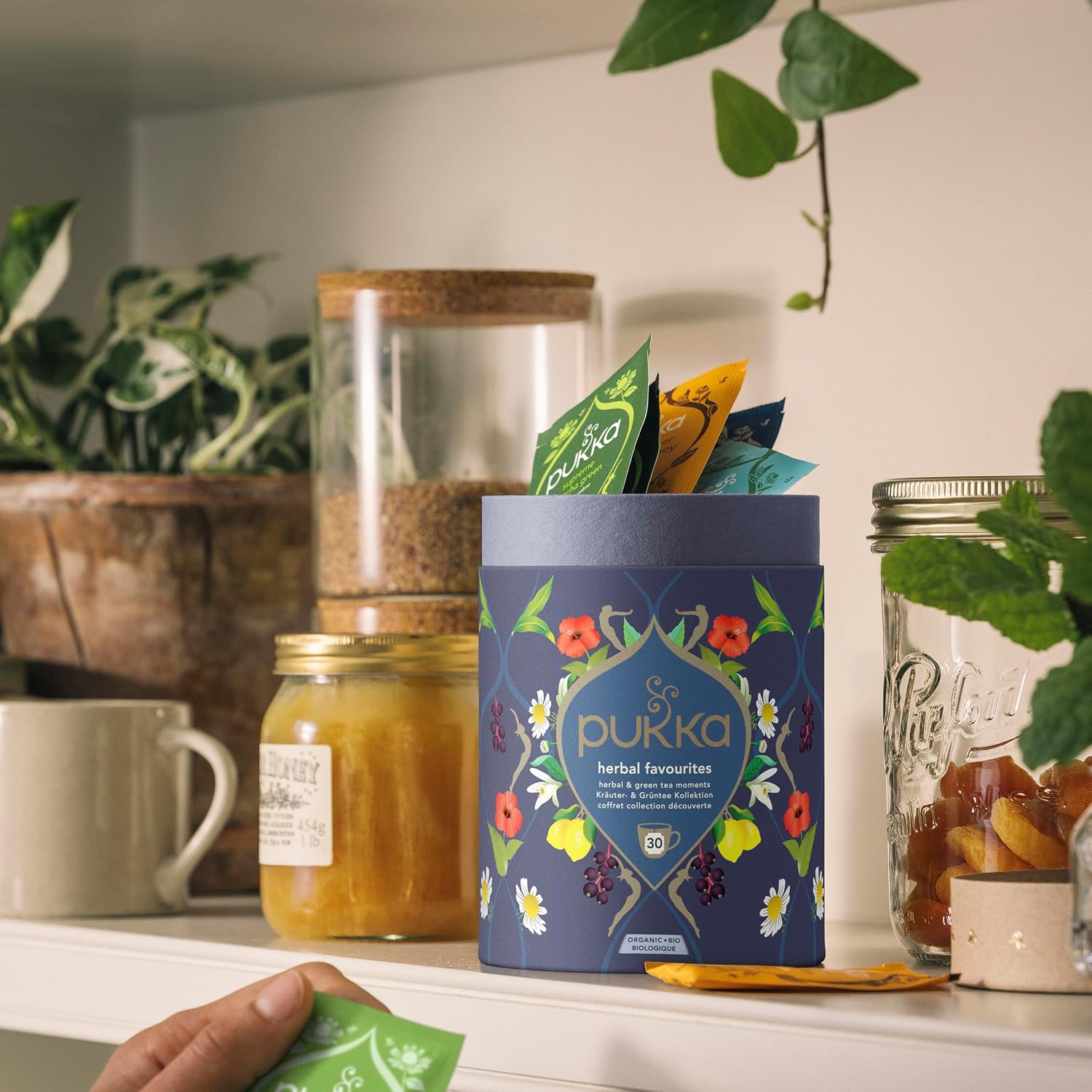 Pukka Bio Tee Geschenkset Seelenzauber 30 Beutel 5 Sorten
