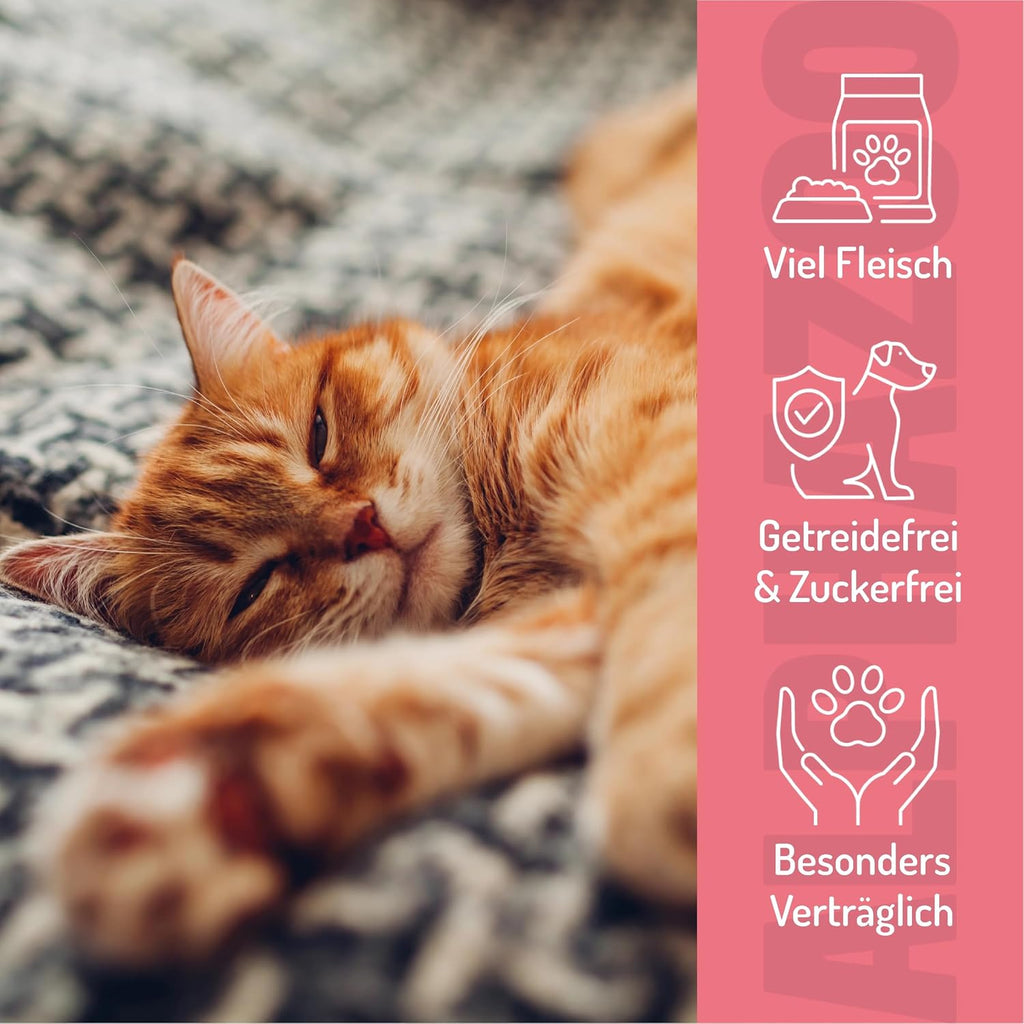 alphazoo Katzensnack Ente, getreidefrei, 96% Ente, verschiedene Sorten, 21,6