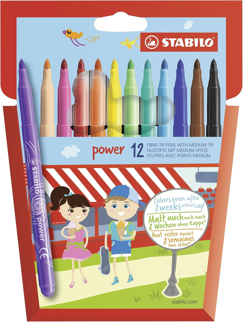 STABILO Power Filzstifte 30er Set Faserschreiber verschiedene Farben