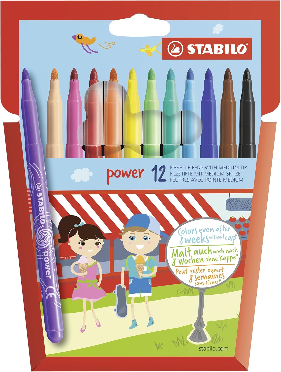 STABILO Power Filzstifte 30er Set Faserschreiber verschiedene Farben