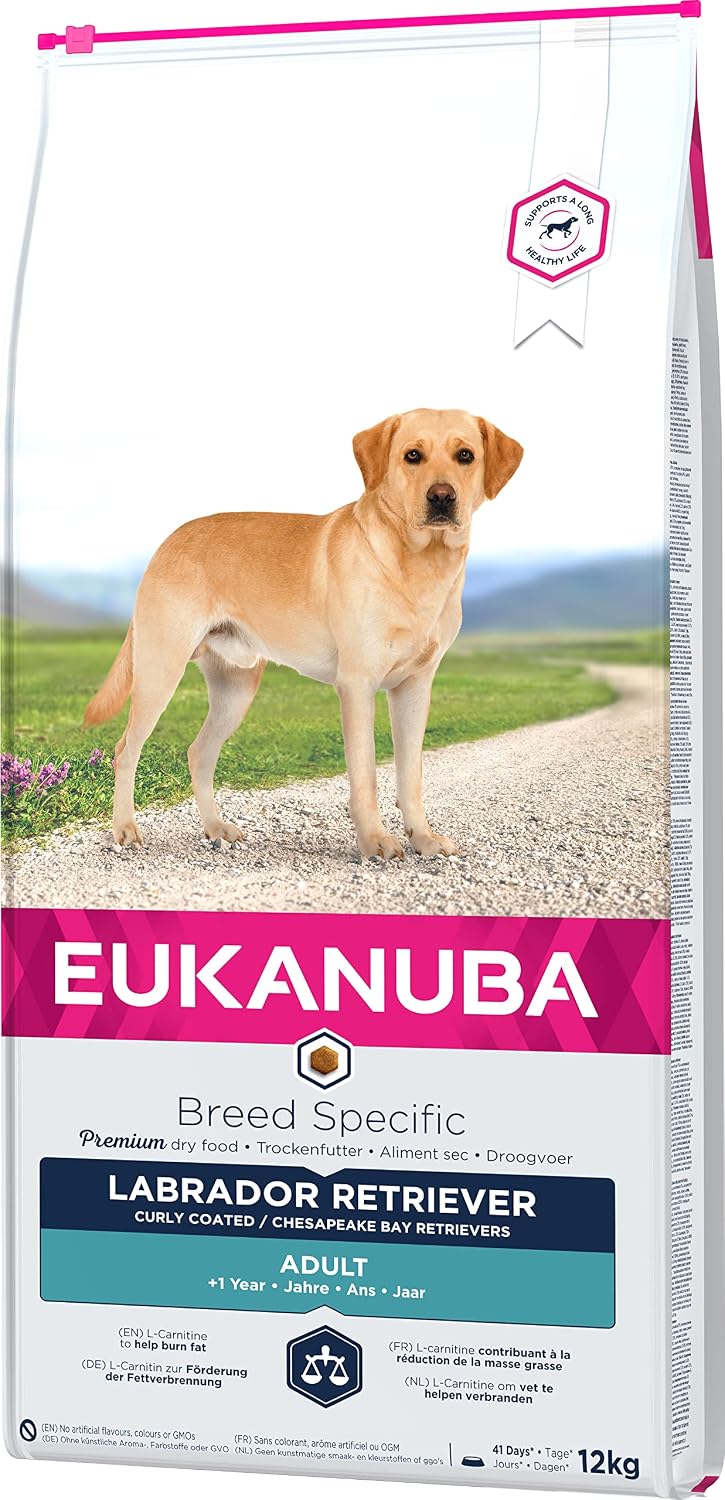 Eukanuba Labrador Retriever Trockenfutter Huhn 12 kg Rassegerecht