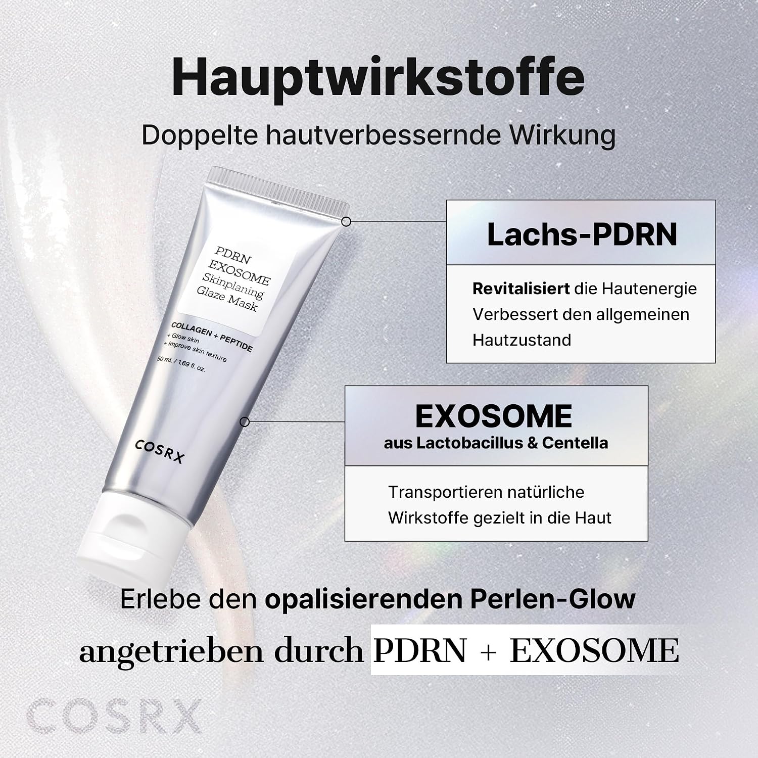 COSRX PDRN Exosome Glaze Mask 50 ml Nachtcreme Collagen Glass Skin