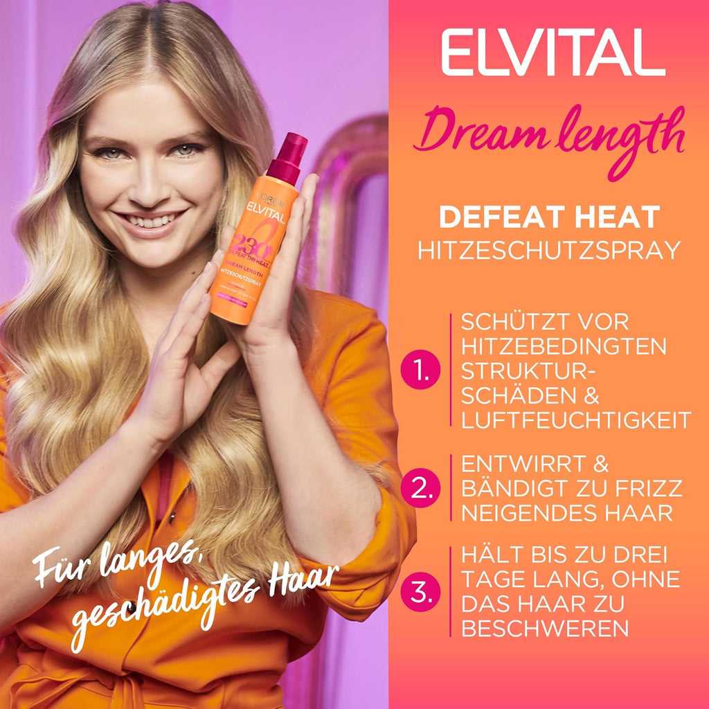 L’Oréal Paris Elvital Dream Length Hitzeschutzspray 150 ml Leave-In