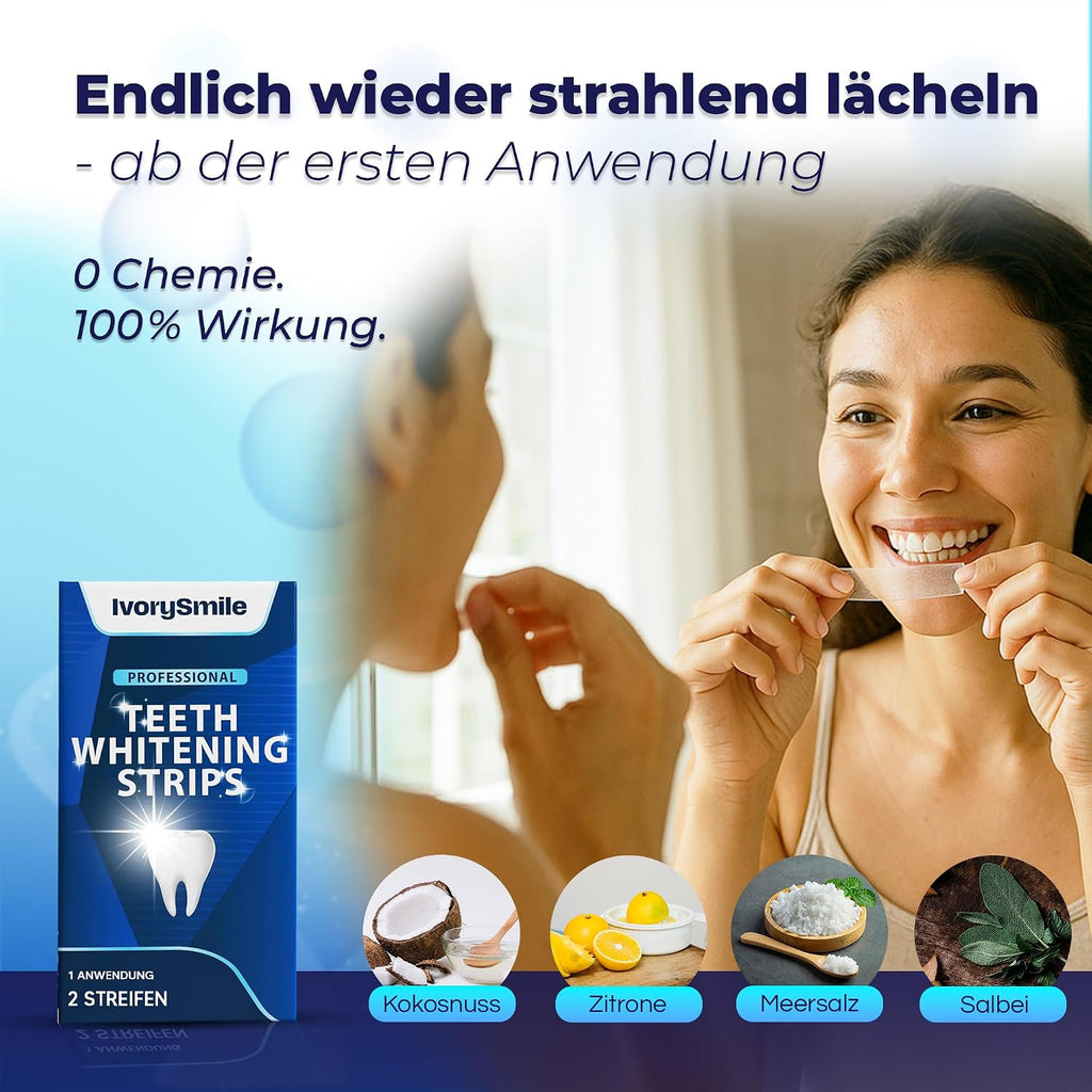 Whitening Strips Zahnaufhellungsstreifen 28 Stueck fuer empfindliche Zaehne