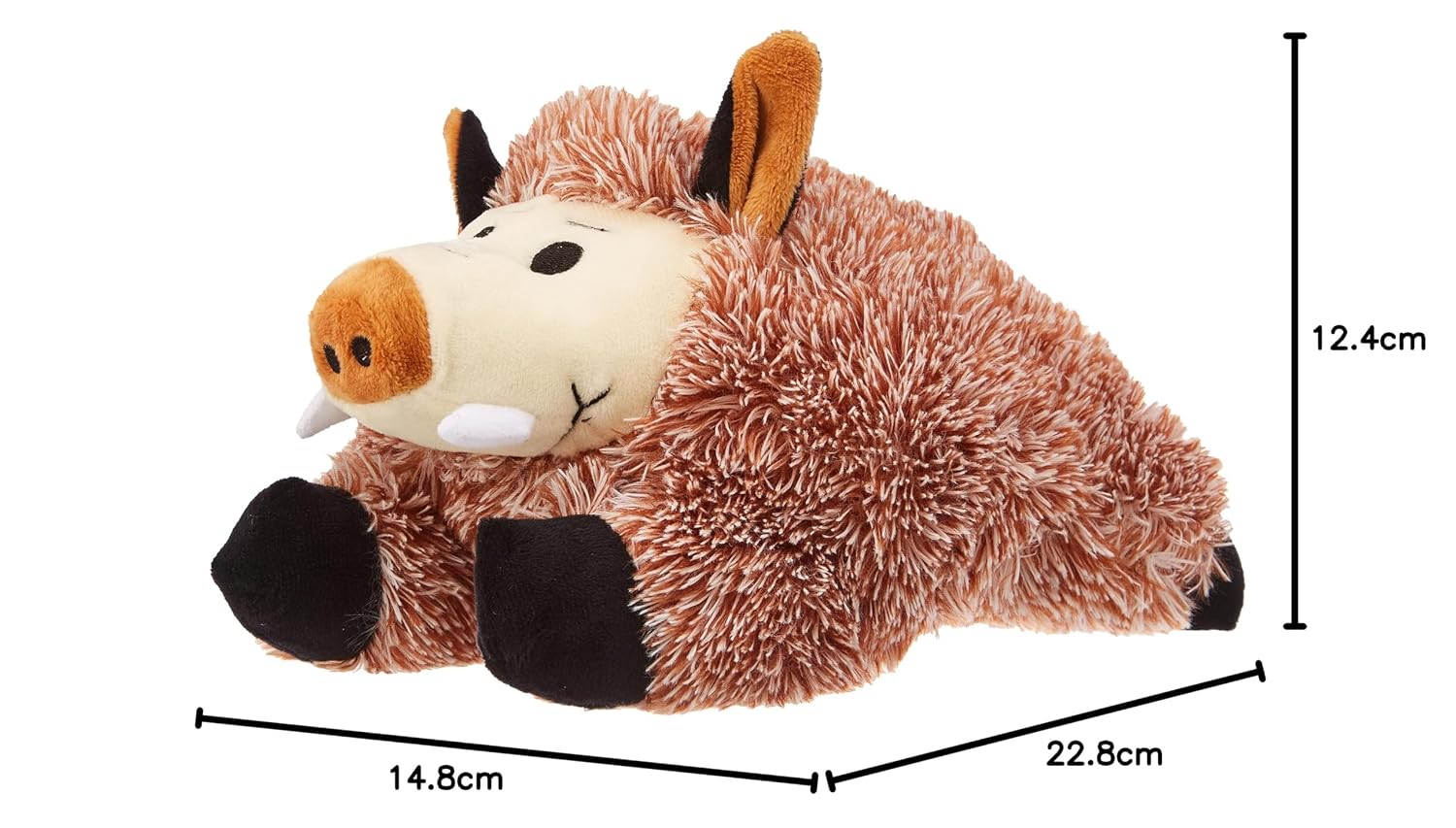 Kerbl Wildschwein Plüsch Hundespielzeug 25x15x10 cm mit Squeaker