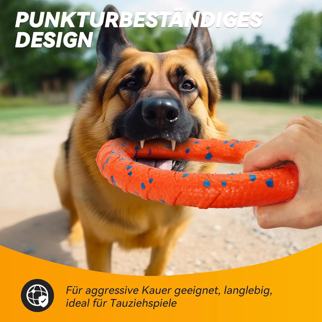 Kauring Hundespielzeug Schwimmender Wurf- und Trainingsring fuer Hunde
