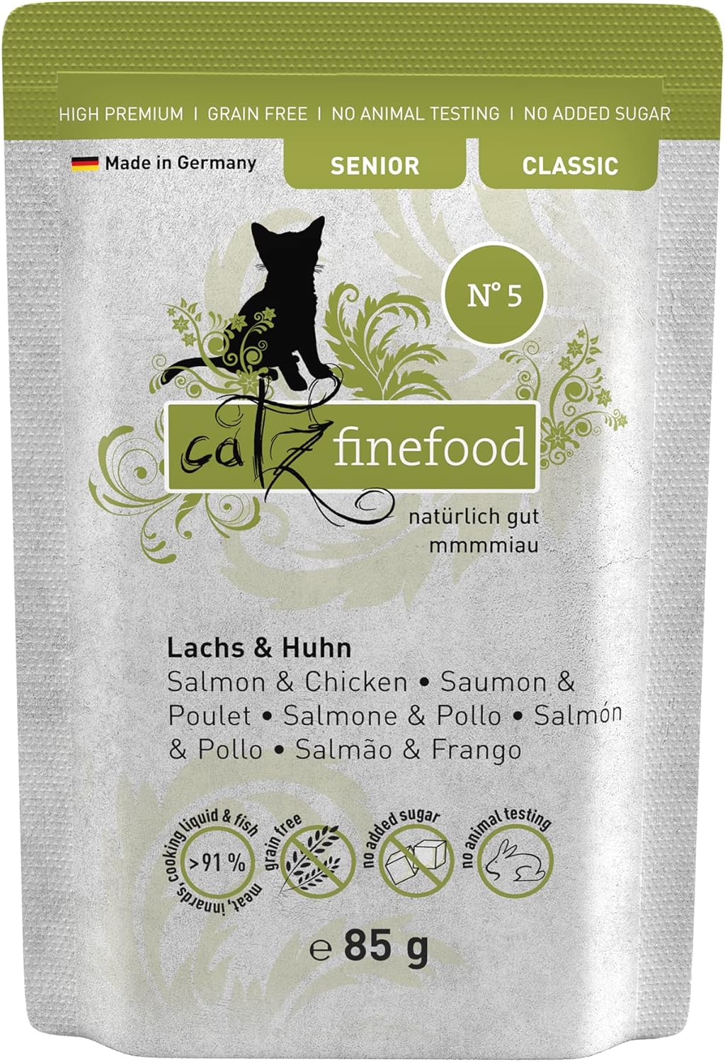 catz finefood Senior Collection Katzenfutter nass 6x200g getreidefrei
