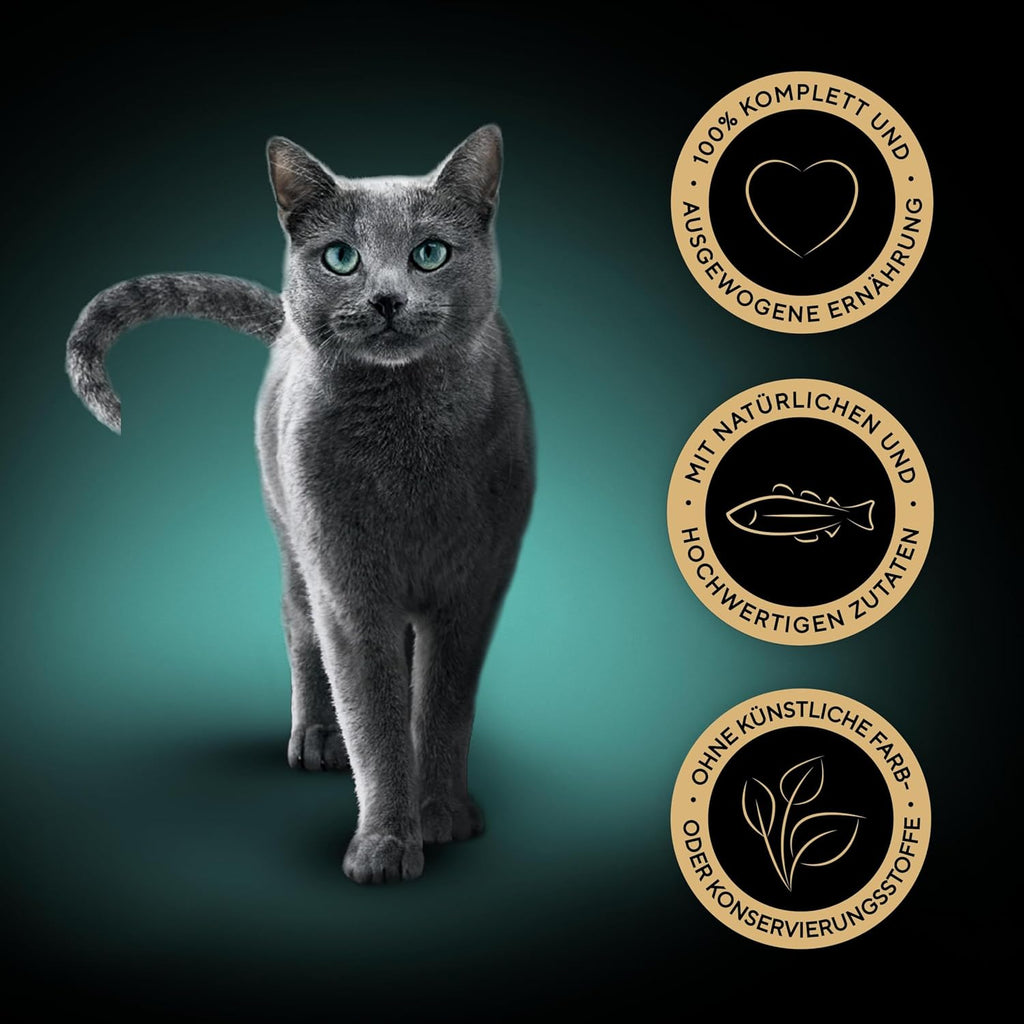 Katzen Nassfutter 22 x 85 g Schale Mix Collection Katzennassfutter
