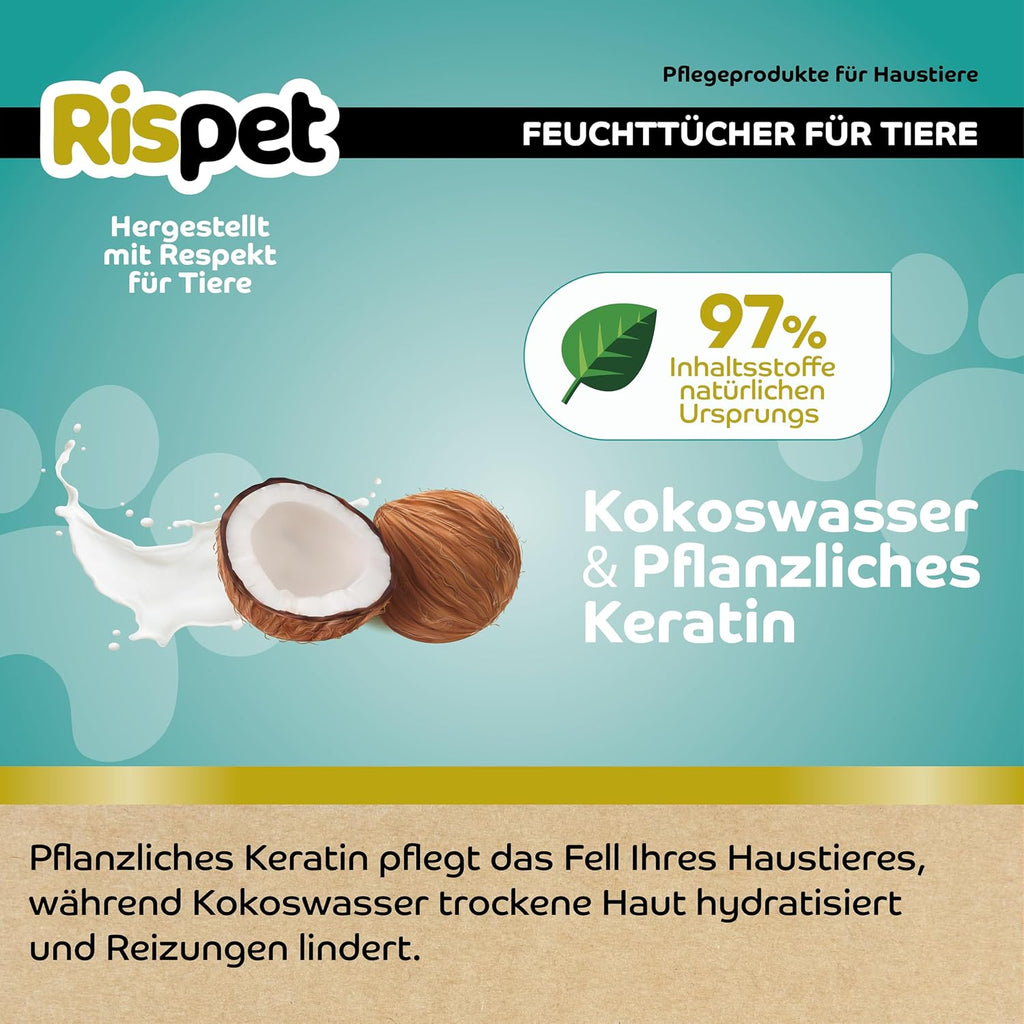 Reinigungstuecher XL mit Kokosnuss und Keratin - hygienisch, reinigend