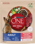 Purina ONE Mini/Small Adult Trockenfutter Rind & Reis 8 x verschiedene Sort