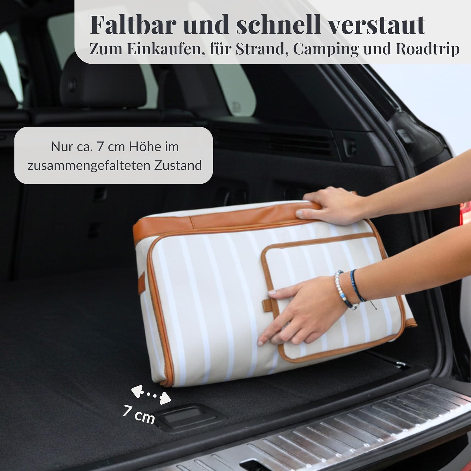 Faltbare Kuehltasche Isolierte Thermotasche Kuehlbox fuer Picknick Strand