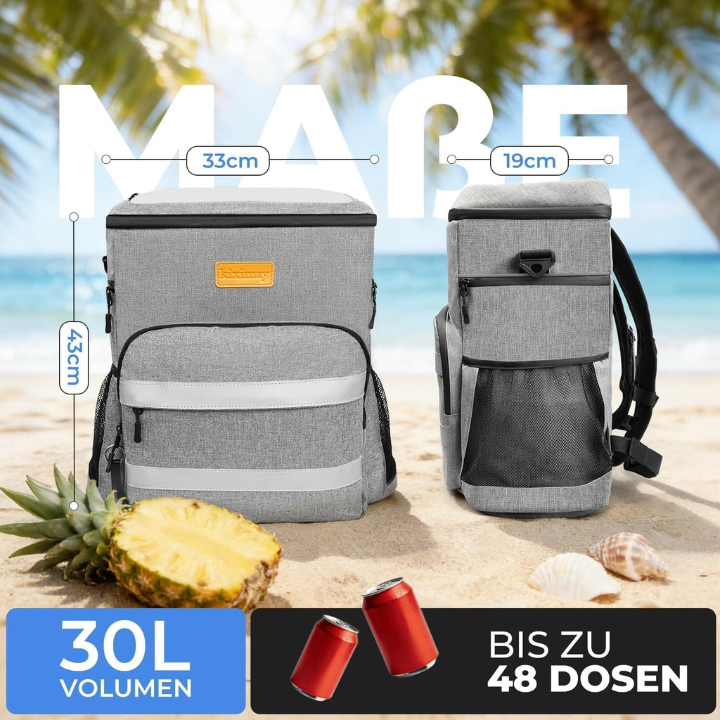 faltbare Kuehltasche isoliert wasserdicht auslaufsicher 24+ Std Kuehlbox