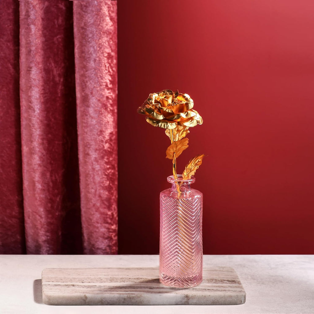 Ewige Gold Rose in Geschenkbox Valentinstag Geschenk fuer Freundin Ehefrau