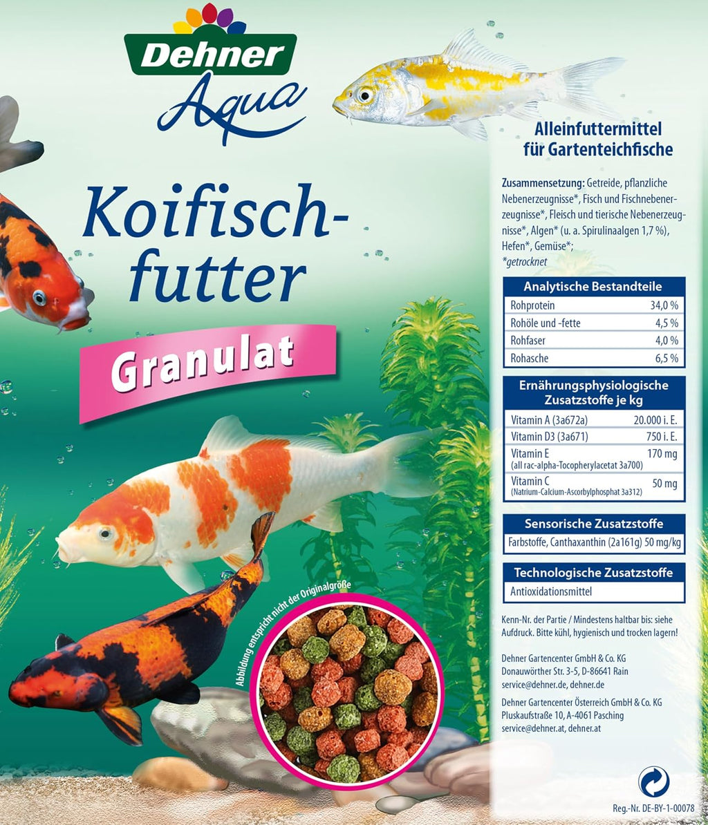 Dehner Aqua Koifischfutter Granulat Mini, verschiedene Sorten