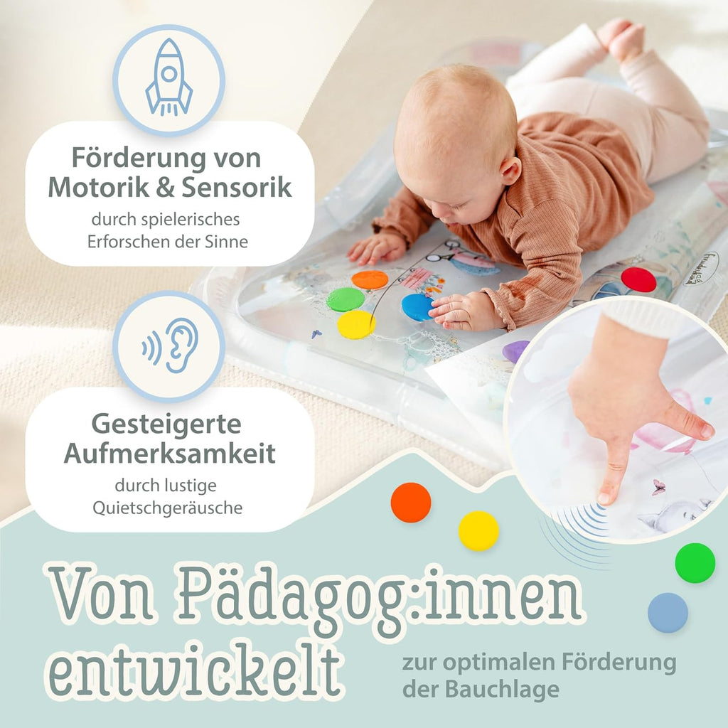 Freudeskind TummyTime XXL Wassermatte Baby Wasserspielmatte BPA-frei phthalatfre